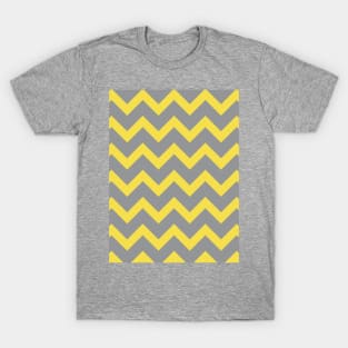 Chevron ultimate grey illuminating yellow pattern T-Shirt